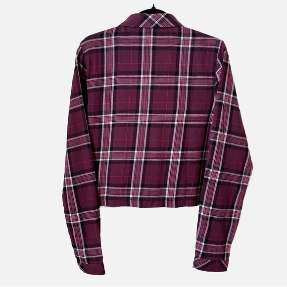 NWT Vans Box Car Flannel Button Up Top Large - Picture 2 of 6